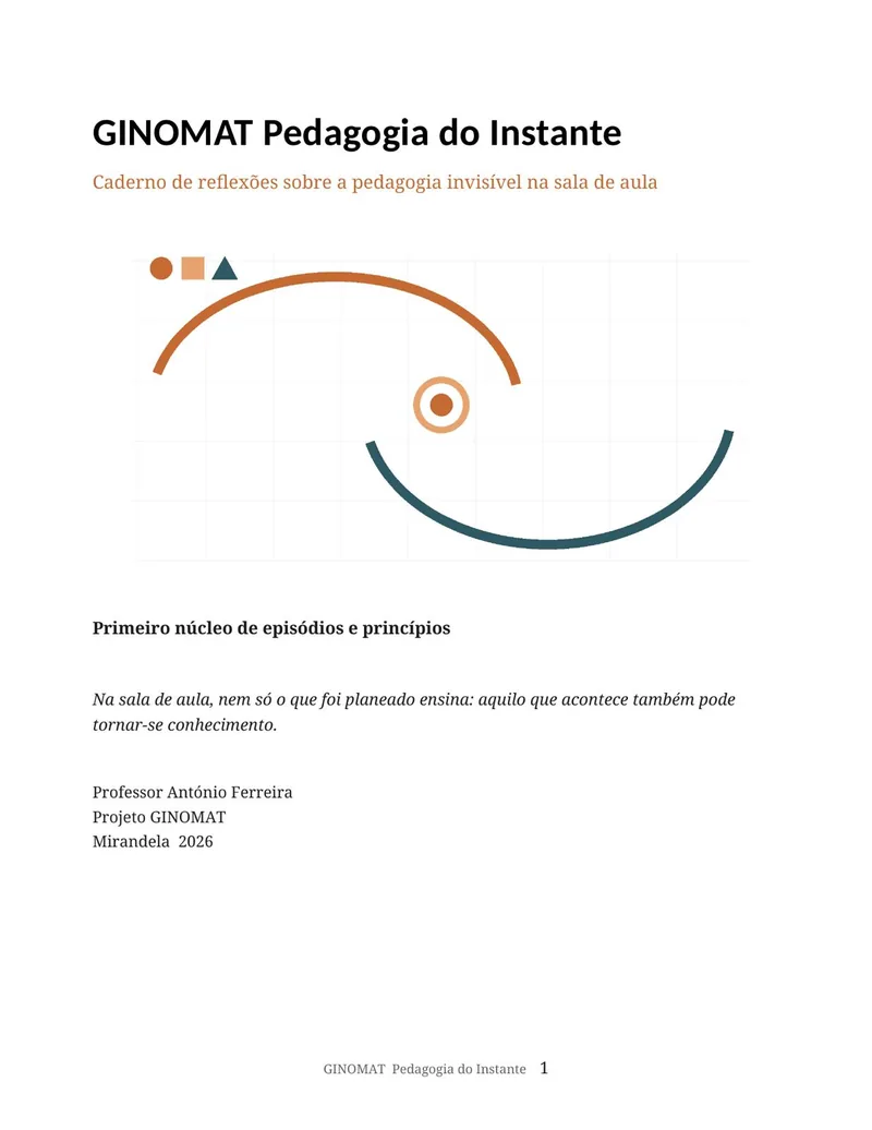 Caderno Pedagogia do Instante